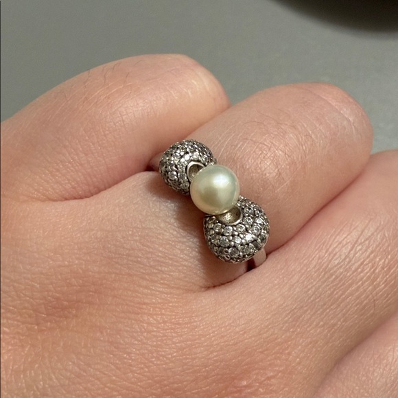 Jewelry - Natural Pearl 925 Sterling Silver Ring – Size 6.5
